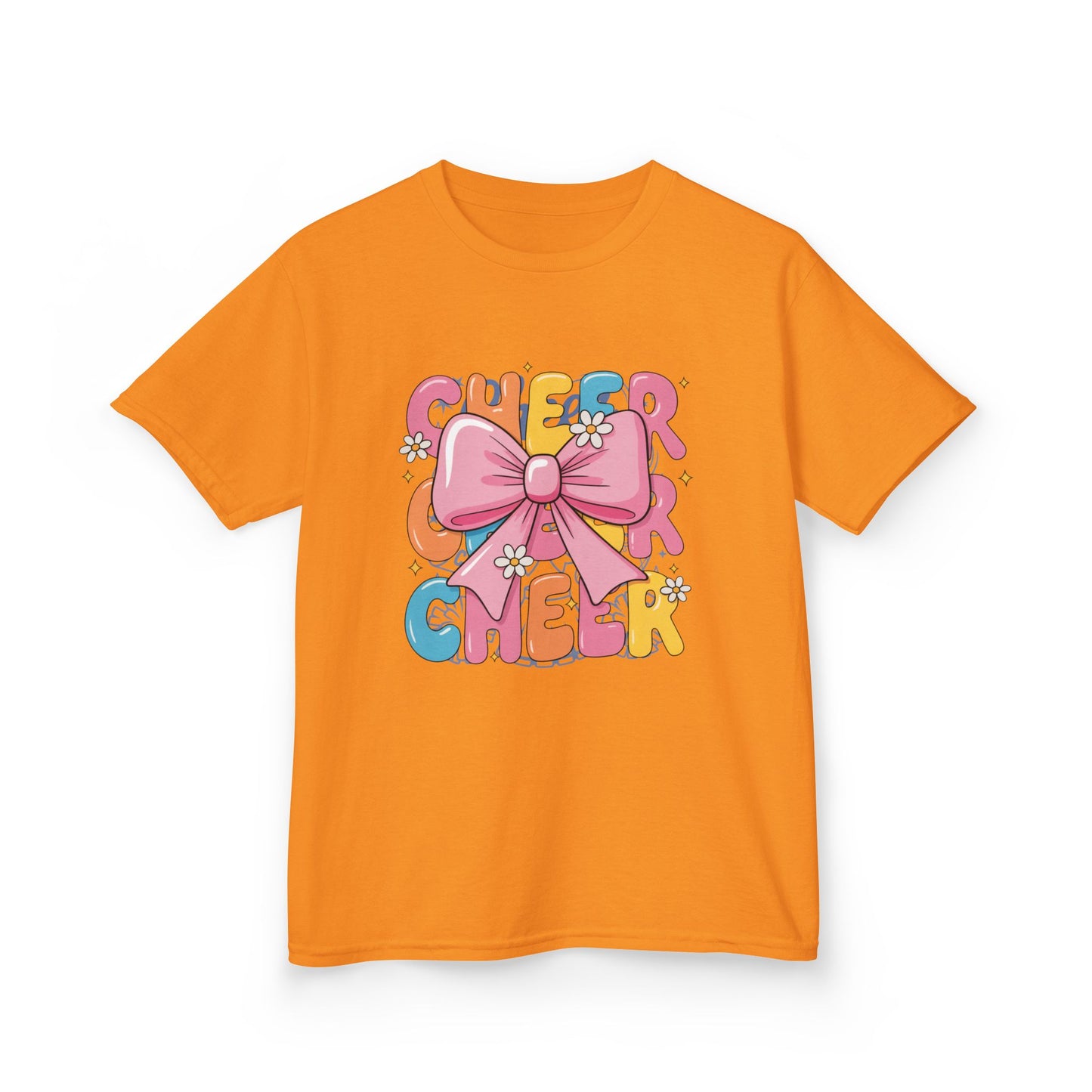 Kids Cheerful Bow Tee, Colorful Kids T-Shirt, Playful Graphic Tee, Fun Gift for Children, Birthday Party Shirt