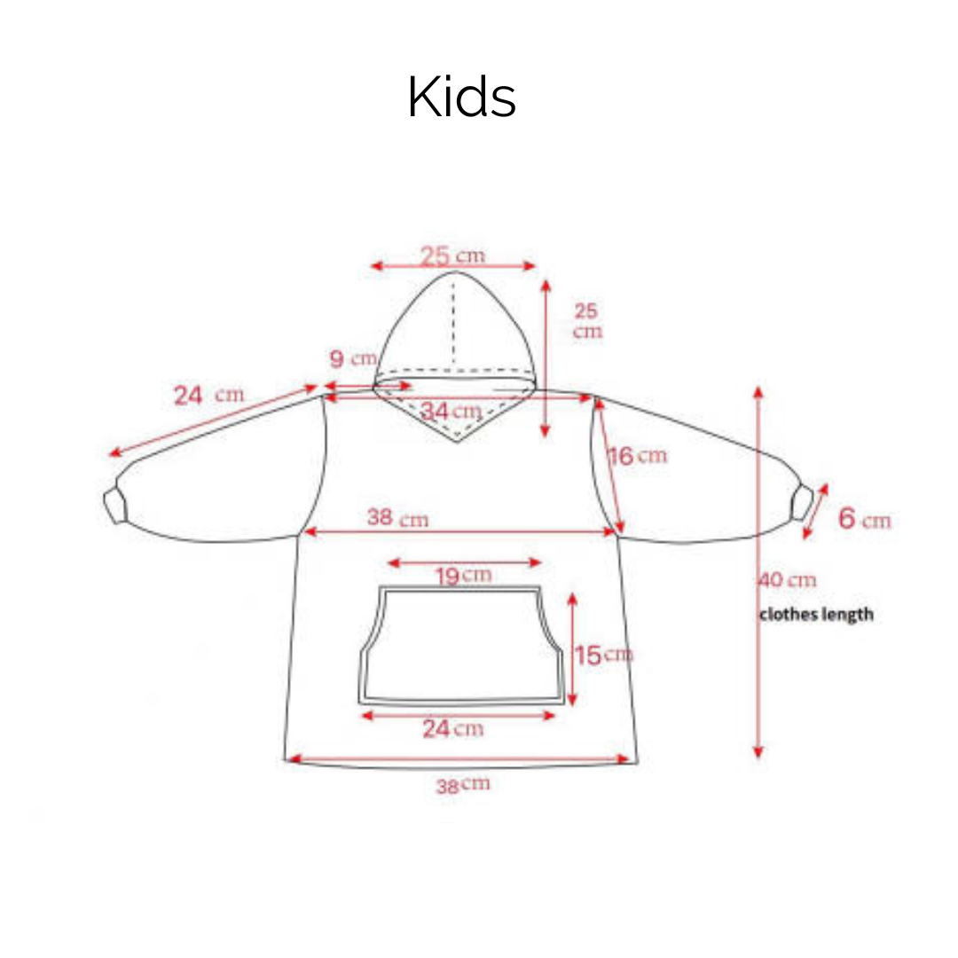 Hooded Blanket with Front Pocket