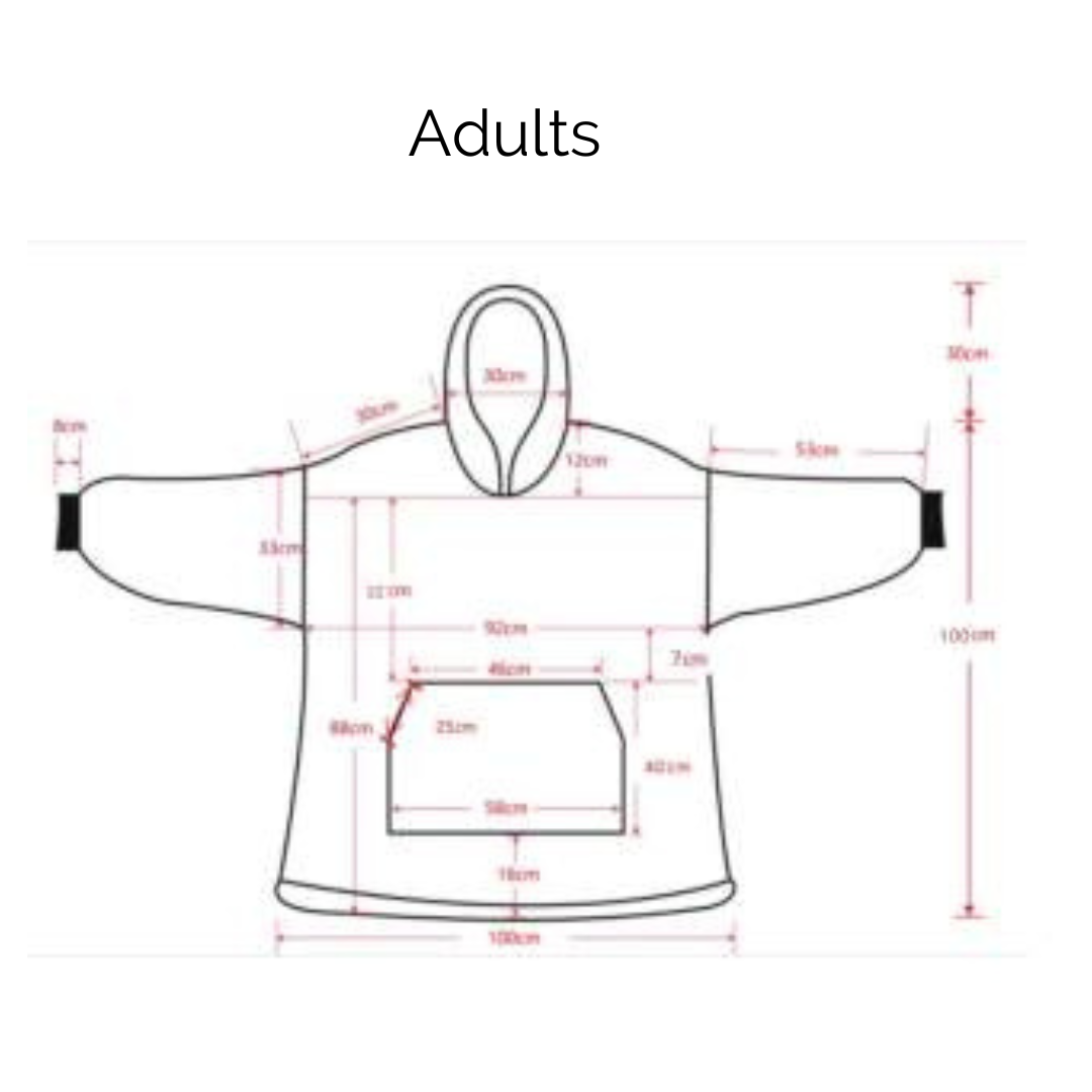 Hooded Blanket with Front Pocket