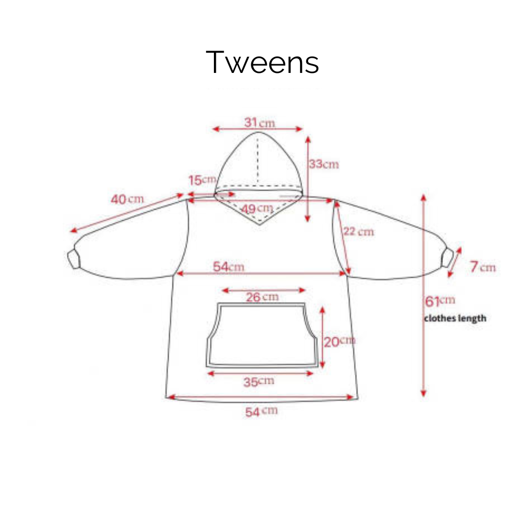 Hooded Blanket with Front Pocket