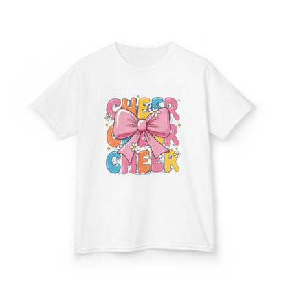 Kids Cheerful Bow Tee, Colorful Kids T-Shirt, Playful Graphic Tee, Fun Gift for Children, Birthday Party Shirt