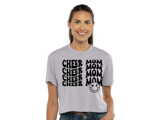 Cheer Mom Crop Top Shirt