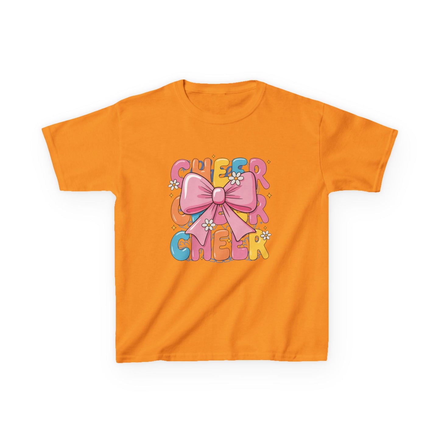 Kids Cheerful Bow Tee, Colorful Kids T-Shirt, Playful Graphic Tee, Fun Gift for Children, Birthday Party Shirt