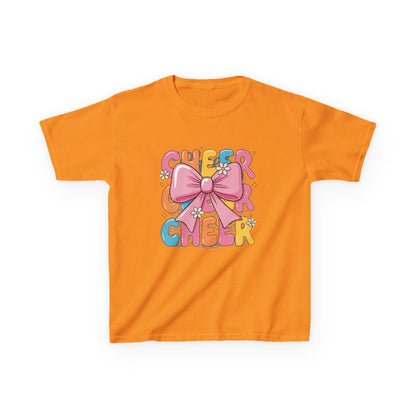 Kids Cheerful Bow Tee, Colorful Kids T-Shirt, Playful Graphic Tee, Fun Gift for Children, Birthday Party Shirt